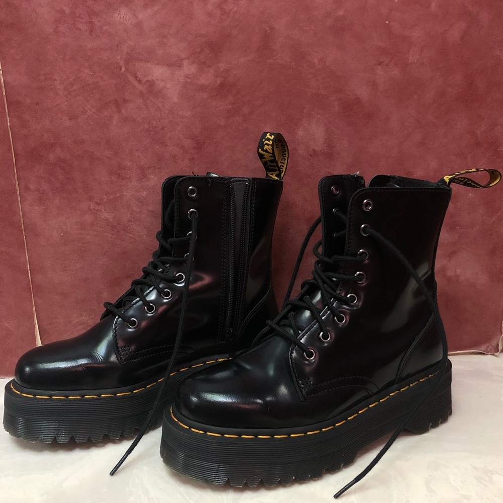 Black Jardon Platform Doc Martens AirWair